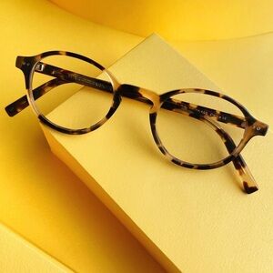 RARE Warby Parker Caswell Glasses in Biscotti Tortoise